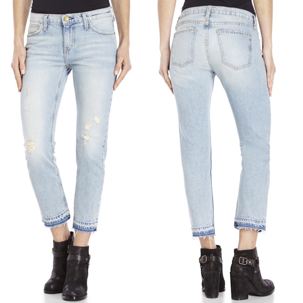Current/Elliott The Cropped Straight Jeans - sz 24